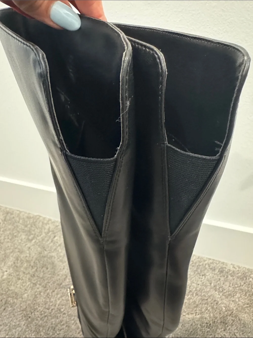 Jessica Simpson Black Over-the-Knee Pointed Stiletto Boots